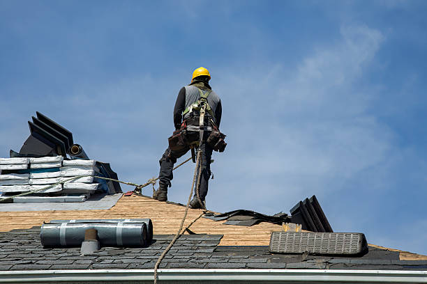 Professional Flat Roof Repair technician working in Tryon, NC